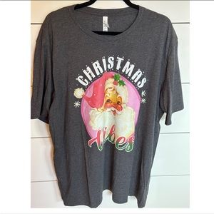 Unisex Christmas Tee size 3X grey